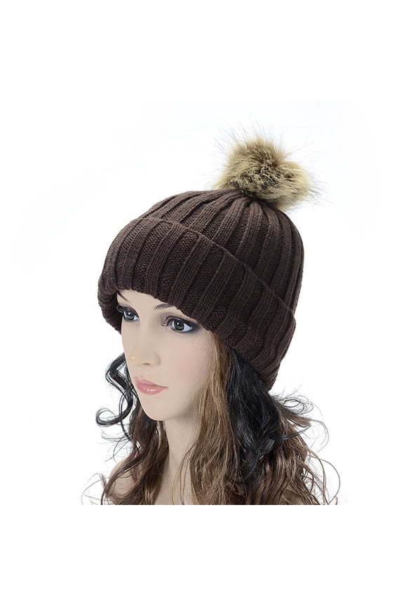Knitted Beanie for Women Men Warm Winter Hat Unisex Outdoor Solid Color Snow Caps