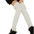 thumbnail image 1 of SHTXOZHI Leg Warmers for Women Over the Knee Knit Long Socks Winter Warm Skating Walking Boot Socks, 1 of 2