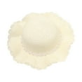 thumbnail image 1 of SHTXOZHI Little Girl Kids Summer Straw Hat Sun Protection Wide Brim Beach Breathable Hats, 1 of 1