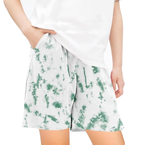 SHTXOZHI Little Grils Boy Tie-Dye Casual Shorts Summer Beach Shorts Workout Athletic Shorts with Pockets