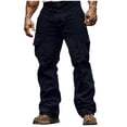 thumbnail image 1 of SHTXOZHI Men Corduroy Pants Workout Hiking Cargo Pants Outdoor Travel Athletic Trousers with Pockets, 1 of 6