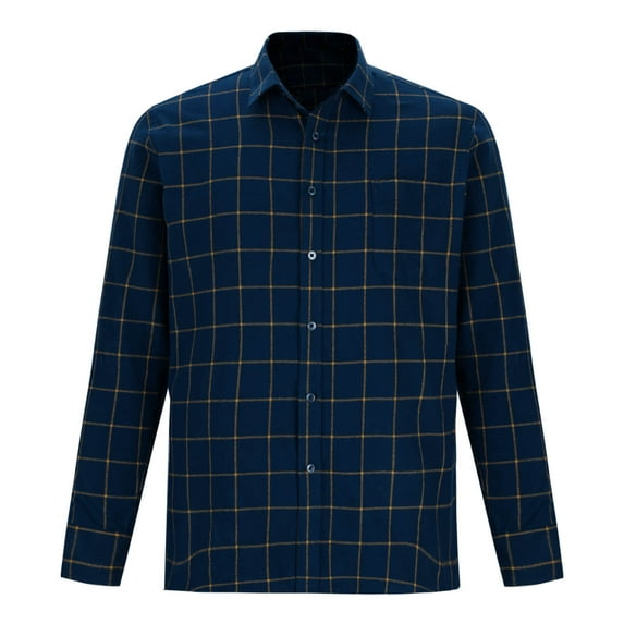 SHTXOZHI Men's Button Down Dress Shirts Long Sleeve Collared Shirts Business Work Formal Shirts