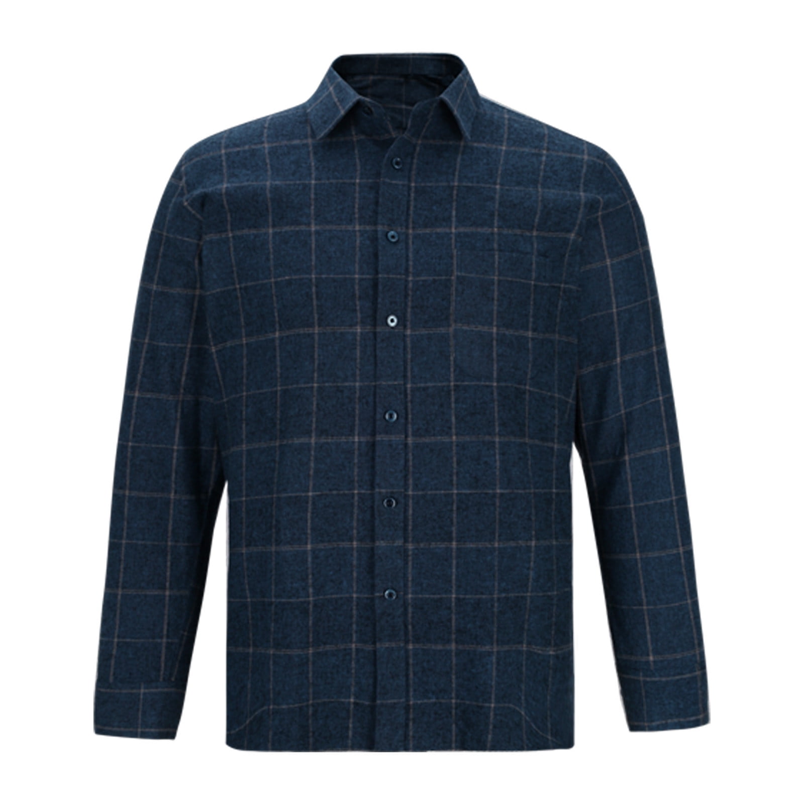 Men'S Cotton Checked Button Down Collar Formal Shirts main image 1