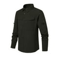 thumbnail image 1 of SHTXOZHI Men's Button Down Long Sleeve Shirts Business Casual Quick Dry Shirts for Hiking Travel, 1 of 6