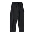 thumbnail image 1 of SHTXOZHI Men's Hiking Cargo Pants with Multi-Pocket Elastic Waist Drawstring Baggy Pants Streetwear Trousers, 1 of 6