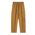 thumbnail image 1 of SHTXOZHI Men's Hiking Cargo Pants with Multi-Pocket Elastic Waist Drawstring Baggy Pants Streetwear Trousers, 1 of 6