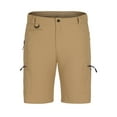 thumbnail image 1 of SHTXOZHI Men's Hiking Cargo Shorts Elastic Waist Quick Dry Workout Golf Shorts with Zipper Pockets, 1 of 4