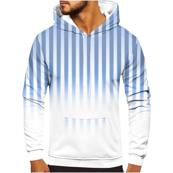 SHTXOZHI Men's Hooded Sweatshirts Casual Long Sleeve Drawstring Fall Pullover Tops with Pocket