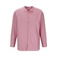 thumbnail image 1 of SHTXOZHI Men's Striped Button Down Shirt Long Sleeve Color Block Casual Business Shirts, 1 of 5