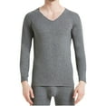 thumbnail image 1 of SHTXOZHI Men's Thermal Underwear Set Tops and Bottoms Loungewear Cold Weather Base Layer Set, 1 of 4