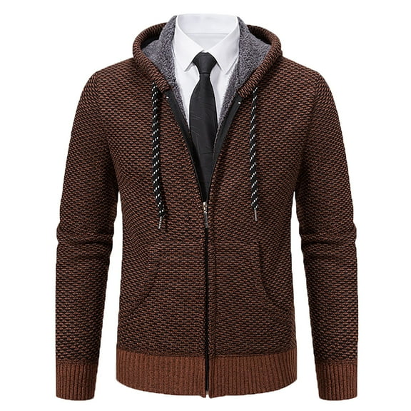 SHTXOZHI Men's Zip Up Hoodie Jackets Long Sleeve Drawstring Coat Fall Casual Outerwear with Pockets