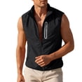 thumbnail image 1 of SHTXOZHI Mens Breathable Vests Plus Size Sleeveless Casual Outdoor Jackets Workout Sport Tops with Zipped Pockets, 1 of 9
