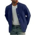 thumbnail image 1 of SHTXOZHI Mens Lightweight Jackets Button Down Windbreaker Coats Fall Winter Jacket with Pockets, 1 of 6