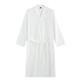 thumbnail image 1 of SHTXOZHI Mens Long Sleeve Robes Adjustable Tie Belt Bathrobe V-Neck Spa Robe Winter Textured Sleepwear with Pocket, 1 of 4