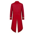 thumbnail image 1 of SHTXOZHI Mens Medieval Steampunk Tailcoat Halloween Vintage Jacket Button Down Trench Coat, 1 of 6