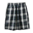 thumbnail image 1 of SHTXOZHI Mens Plaid Lounge Shorts Elastic Waisted Pj Bottoms Summer Beach Shorts with Pockets, 1 of 4
