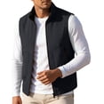 thumbnail image 1 of SHTXOZHI Mens Plus Size Zippered Vests Sleeveless Breathable Jackets Casual Outdoor Travel Tops with Zipped Pockets, 1 of 9