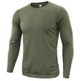 thumbnail image 1 of SHTXOZHI Mens Quick Dry Athletic T-Shirts Long Sleeve Crewneck Wokout Gym Tees Casual Tops, 1 of 3