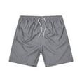 thumbnail image 1 of SHTXOZHI Mens Summer Striped Lounge Shorts Elastic Waisted Drawstring Beach Short with Pockets, 1 of 3