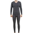 thumbnail image 1 of SHTXOZHI Mens Thermal Underwear Set 2 Piece Cold Weather Winter Top and Bottom Base Layer, 1 of 5