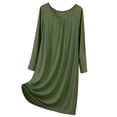 thumbnail image 1 of SHTXOZHI Nightgowns for Women Soft Long Sleeve House Dress Nightshirt Sleep Shirts Sleepwear, 1 of 8