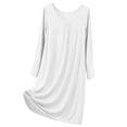 thumbnail image 1 of SHTXOZHI Nightgowns for Women Soft Long Sleeve House Dress Nightshirt Sleep Shirts Sleepwear, 1 of 8