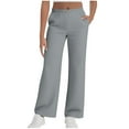 thumbnail image 1 of SHTXOZHI Pajama Pants for Women Elastic Waisted Lounge Pj Bottoms Loose Long Trousers with Pockets, 1 of 6