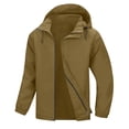 thumbnail image 1 of SHTXOZHI Rain Coats for Men Waterproof Hooded Jacket Long Sleeve Outdoor Running Hiking Jackets, 1 of 7