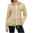 thumbnail image 1 of SHTXOZHI Rain Jacket Women Windbreaker Hooded Jackets Lightweight Waterproof Hiking Coats, 1 of 8