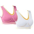 thumbnail image 1 of SHTXOZHI Sports Bras for Women Seamless Wireless Lace Bralette Push Up No Underwire Bras 2/3 Pack, 1 of 8