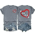 thumbnail image 1 of SHTXOZHI Summer Short Sleeve T-Shirts for Women Round Neck Graphic Tee Tops Fashion Tops, 1 of 3