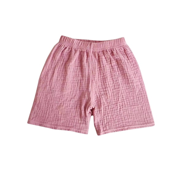 SHTXOZHI Toddler Baby Boy Girl Shorts Summer Casual Elastic Waist Shorts Kids Solid Color Shorts