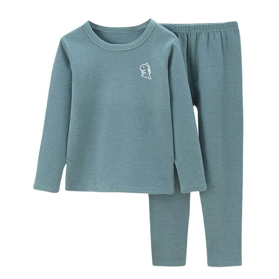 SHTXOZHI Toddler Boys Girls 2Pcs Set Long Sleeve Pullover Tops Elastic Waist Pants Fall Winter Kids Clothes