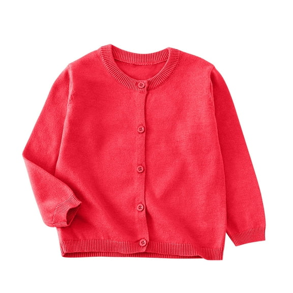 SHTXOZHI Toddler Boys Girls Sweater Cardigans Long Sleeve Button Down Knitted Cardigan Kids Jackets