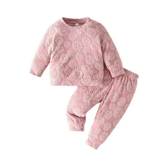 SHTXOZHI Toddler Girl Boy 2 Pcs Clothing Set Long Sleeve Sweatshirt Pants Newborn Infant Clothes