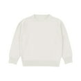 thumbnail image 1 of SHTXOZHI Toddler Girls Knitted Shirts Kids Boys Long Sleeve Crewneck Solid Color Fall Winter Tops, 1 of 5