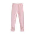 thumbnail image 1 of SHTXOZHI Toddler Girls Leggings Kids Elastic Waisted Warm Pants Bowknot Stretch Yoga Pants, 1 of 7
