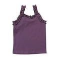 thumbnail image 1 of SHTXOZHI Toddler Girls Sleeveless Tops Kids Ruffle Shirts Solid Color Summer Casual Tank Tops, 1 of 3