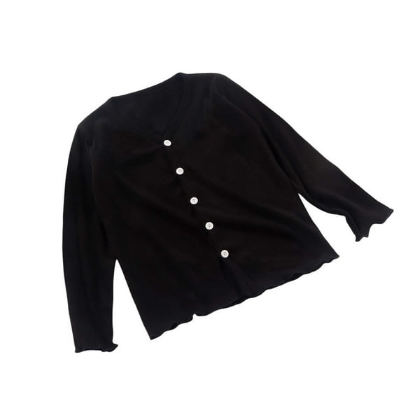 SHTXOZHI Toddler Kids Boy Girl Button Down Cardigan Infant Baby V Neck Long Sleeve Knit Sweater