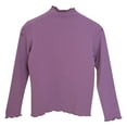 thumbnail image 1 of SHTXOZHI Toddler Kids Boys Girls Basic Solid Color Undershirt Long Sleeve Mock Neck Casual Tops, 1 of 3
