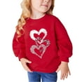 thumbnail image 1 of SHTXOZHI Toddler Kids Boys Girls Pullover Sweatshirt Crewneck Long Sleeve Graphic Fall Tops, 1 of 4
