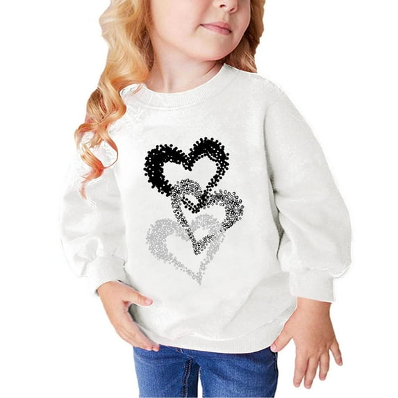 SHTXOZHI Toddler Kids Boys Girls Pullover Sweatshirt Crewneck Long Sleeve Graphic Fall Tops