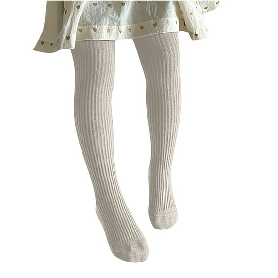 SHTXOZHI Toddler Kids Girl Tights Seamless Knit Footed Leggings Winter Warm Stockings Pantyhose