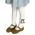 thumbnail image 1 of SHTXOZHI Toddler Kids Girls Winter Tights Bow Footed Leggings Cute Stockings Pantyhose 2-12 Years, 1 of 6