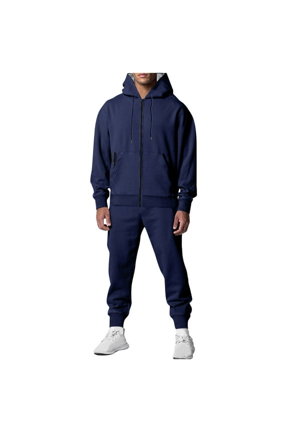 Track Suits for Men Set Zip Up Hooded Sweatsuits Jackets Jogger Pants Activewear Sets