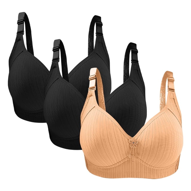 Yeebras SHTXOZHI Wireless Bras for Women Push Up No Wire Bras Full Coverage ...