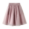 thumbnail image 1 of SHTXOZHI Women Casual Layered Tulle Skirt Elastic Waist Solid Color A-Line Ruffle Skirt, 1 of 6