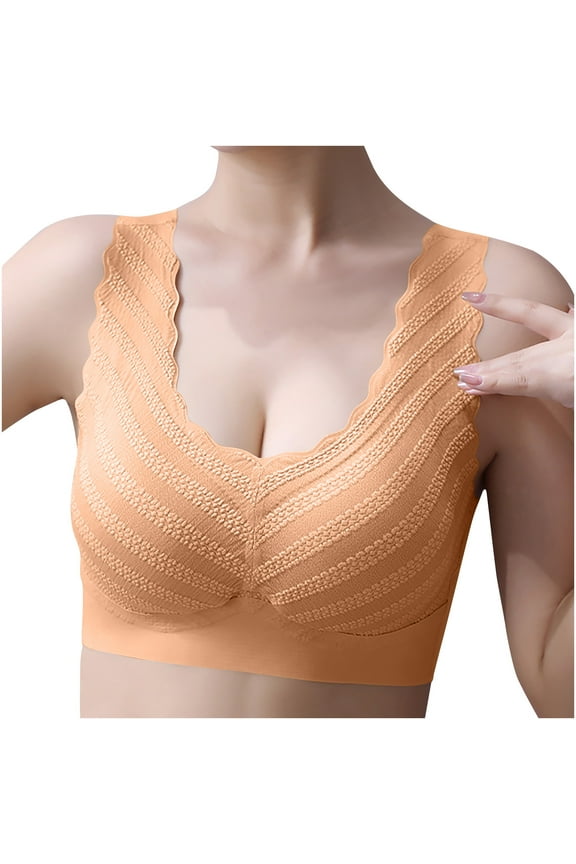 Women Everyday Bras No Underwire Push Up Comfort Bra Full Coverage Seamless Bras