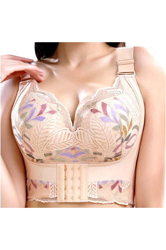 Women Push Up Full Coverage Bra Plus Size No Underwire Everyday Bra Wirefree Breathable Bra