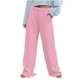 thumbnail image 1 of SHTXOZHI Women Sweatpants Elastic Waist Wide Leg Casual Trousers Baggy Athletic Pants with Pockets, 1 of 8